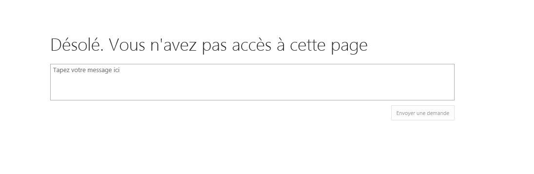 SP2013 - Vous n’avez pas accès à cette page